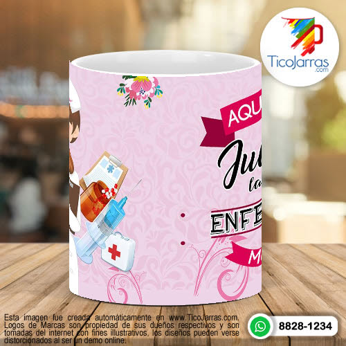 Tazas Personalizadas Aquí Toma la Mejor Enfermera