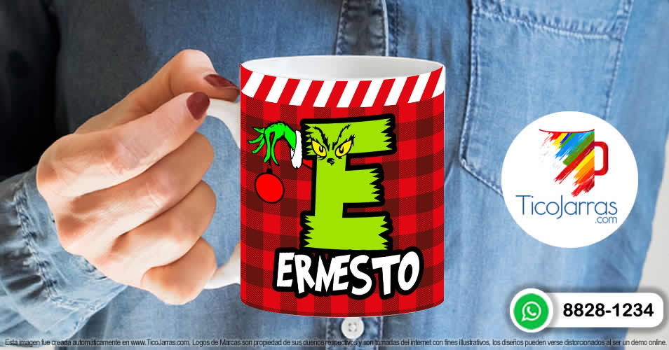 Grinch para Nombre con E - TicoJarras