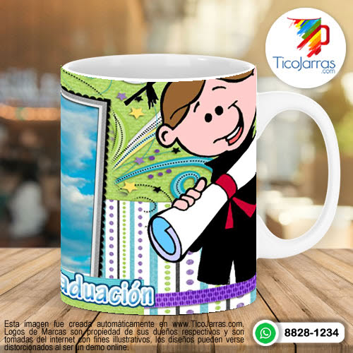 Tazas Personalizadas en Costa Rica Recuerdo de mi Graduación