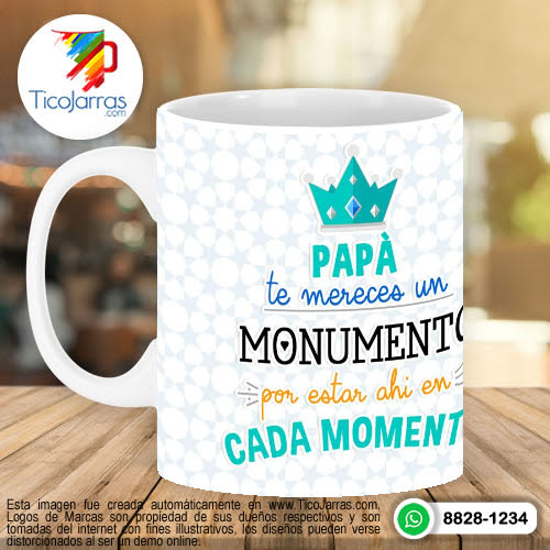 Jarras Personalizadas Feliz Día del Padre