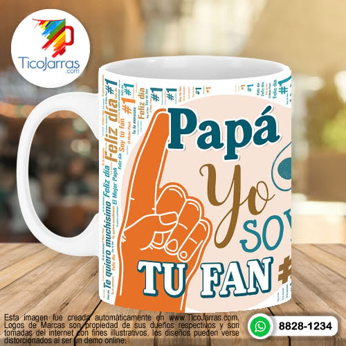 Jarras Personalizadas Feliz Día del Padre