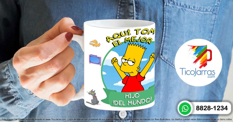 Artículos Personalizados Aquí toman los Simpsons - Hijo Bart