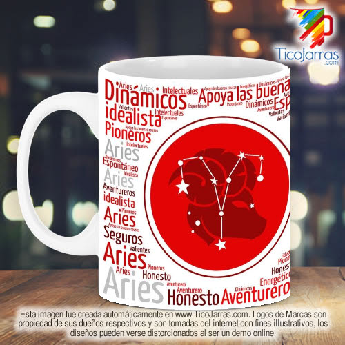 Jarras Personalizadas Signo del Zodiaco Aries