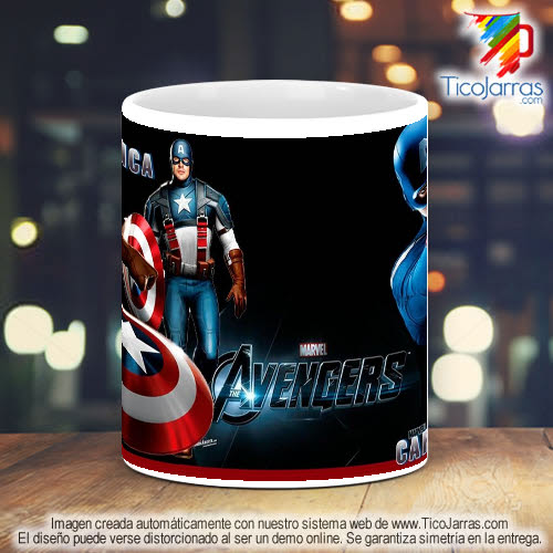 Tazas Personalizadas Avengers Capitan America
