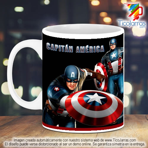 Tazas Personalizadas en Costa Rica Avengers Capitan America