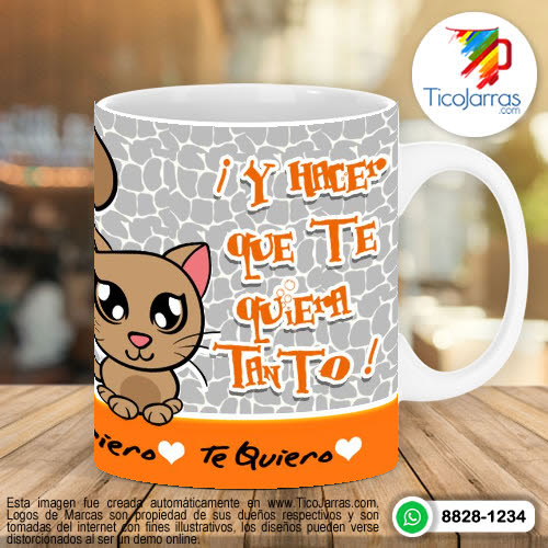 Tazas Personalizadas en Costa Rica Te quiero, te quiero