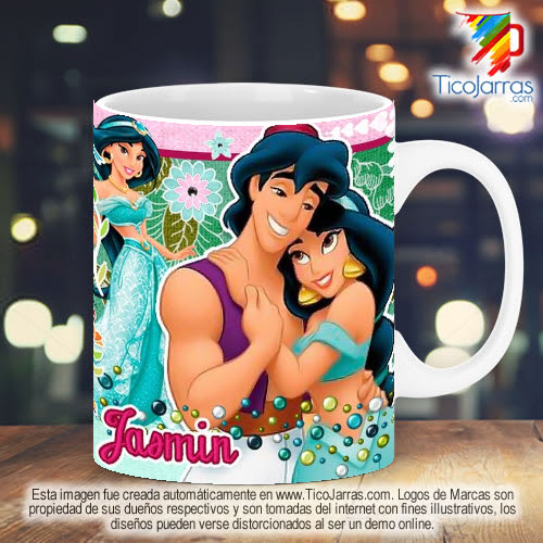 Tazas Personalizadas en Costa Rica Princesa Jazmín