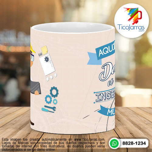 Tazas Personalizadas Aquí Toma el Mejor Ingeniero