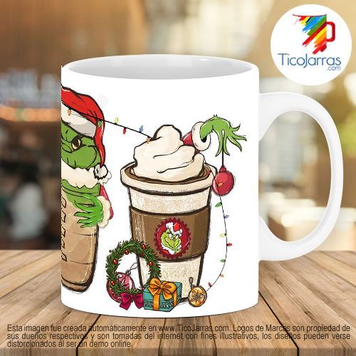 Tazas Personalizadas en Costa Rica Grinch Navidad