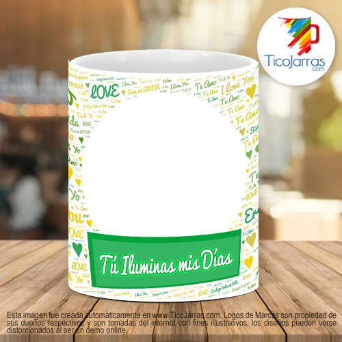 Tazas Personalizadas Tú iluminas mis días