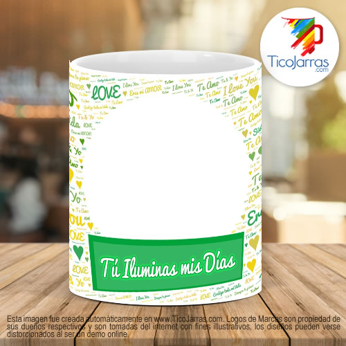 Tazas Personalizadas en Costa Rica Tú iluminas mis días