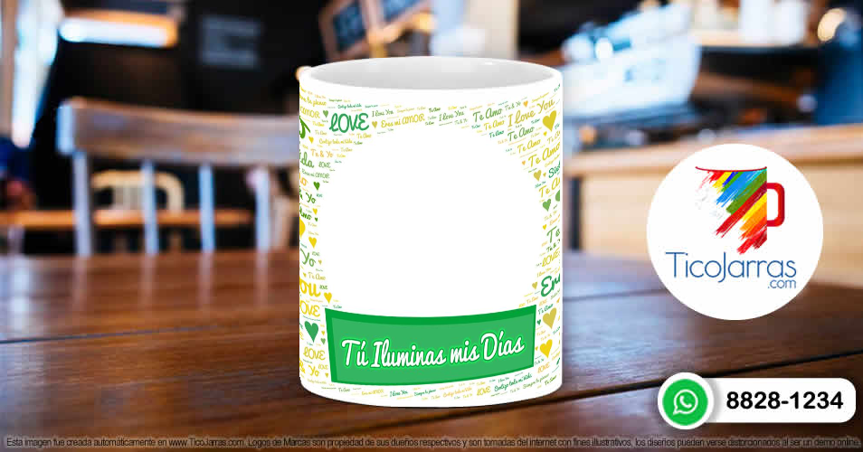 Tazas Personalizadas en Costa Rica Tú iluminas mis días