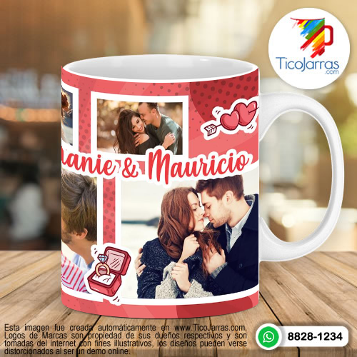 Tazas Personalizadas en Costa Rica Love Taza con 5 fotos
