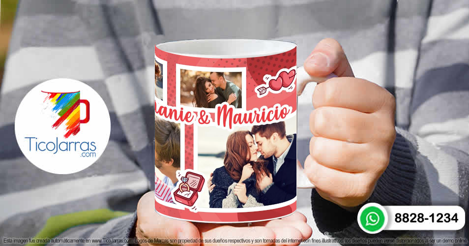 Tazas Personalizadas en Costa Rica Love Taza con 5 fotos