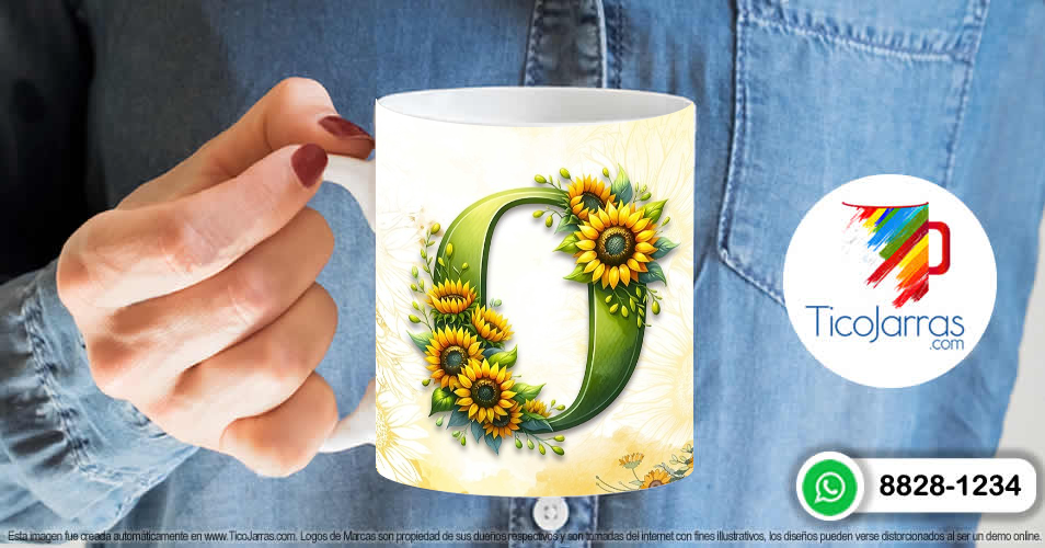Artículos Personalizados Mamá Feliz Día, Tazas con Nombre incial O