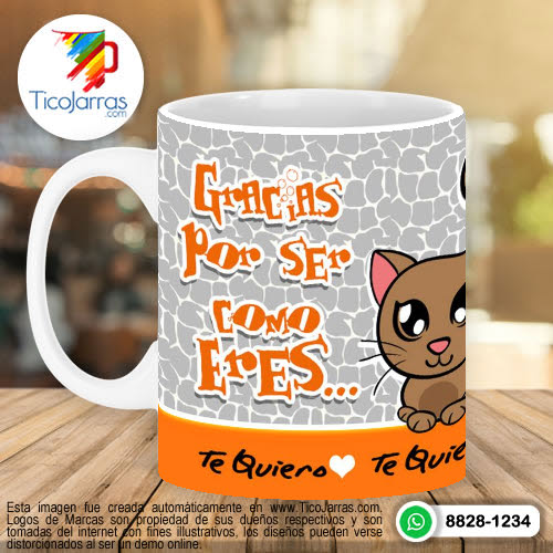 Tazas Personalizadas en Costa Rica Gracias por ser como Eres...