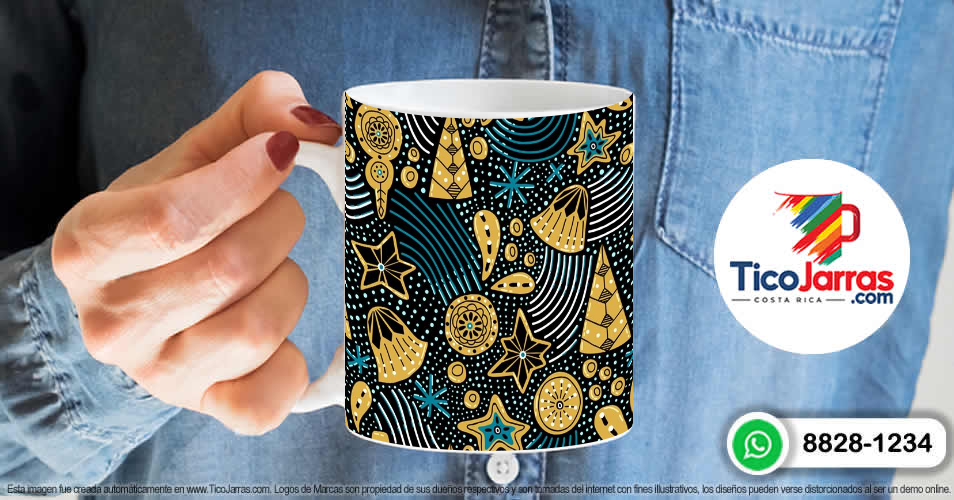 Taza con fondo Navideño - imagen 6