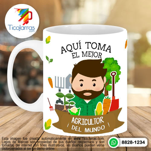 Tazas Personalizadas en Costa Rica Aquí Toma el Mejor Agricultor