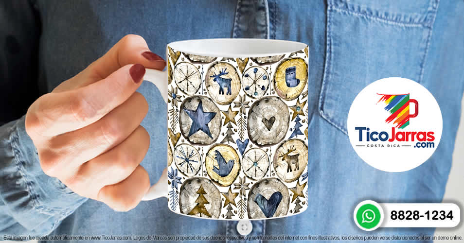 Taza con fondo Navideño - imagen 6