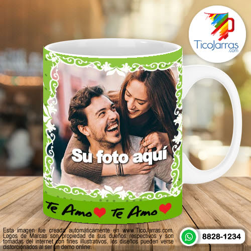 Tazas Personalizadas en Costa Rica Mis horas y días contigo con foto