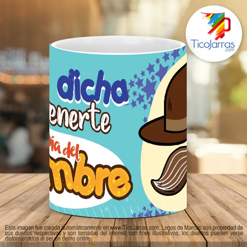 Tazas Personalizadas Que dicha es tenerte- Día del Hombre