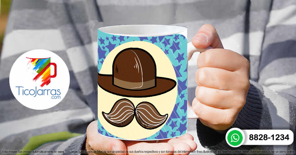 Tazas Personalizadas en Costa Rica Que dicha es tenerte- Día del Hombre