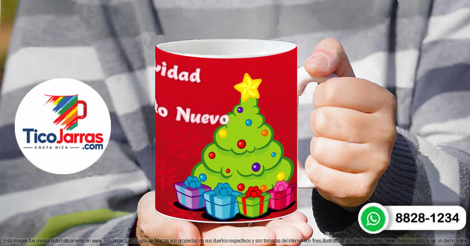 Taza de Navidad - TicoJarras