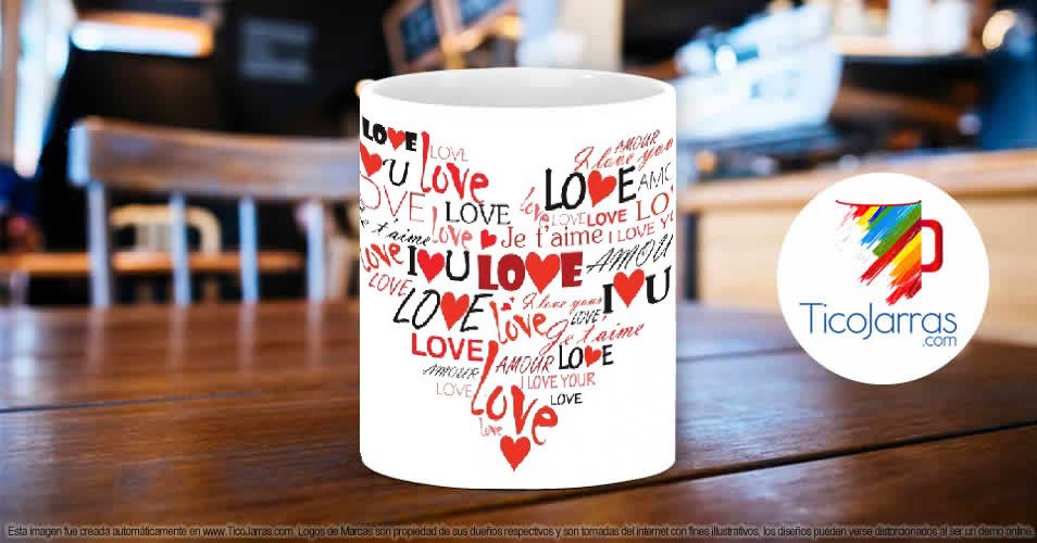 Tazas Personalizadas en Costa Rica Love - Amor