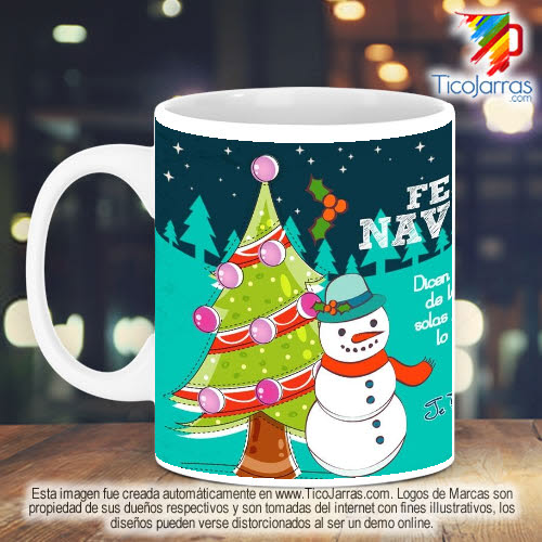 Jarras Personalizadas Taza Navideña