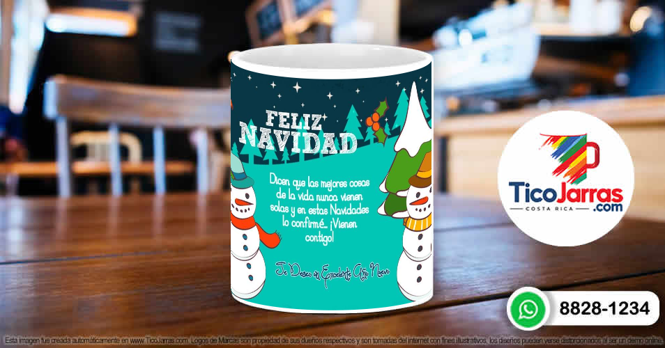 Taza Navideña - TicoJarras