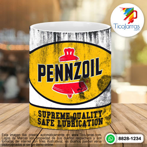 Tazas Personalizadas en Costa Rica Pennzoil
