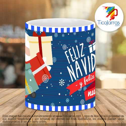 Tazas Personalizadas Feliz Navidad - Santa Claus