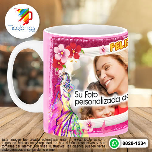 Jarras Personalizadas Feliz Día de las Madres