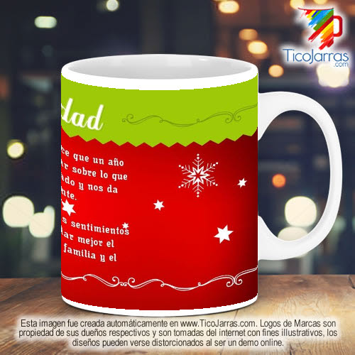 Diseños Personalizadas Taza Navideña