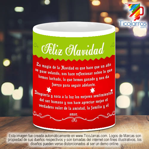 Tazas Personalizadas en Costa Rica Taza Navideña