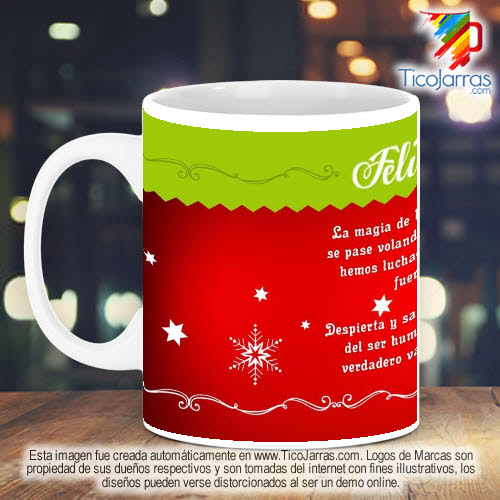 Jarras Personalizadas Taza Navideña