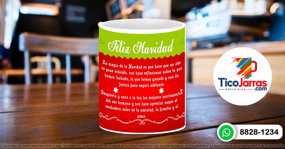 Taza Navideña - TicoJarras