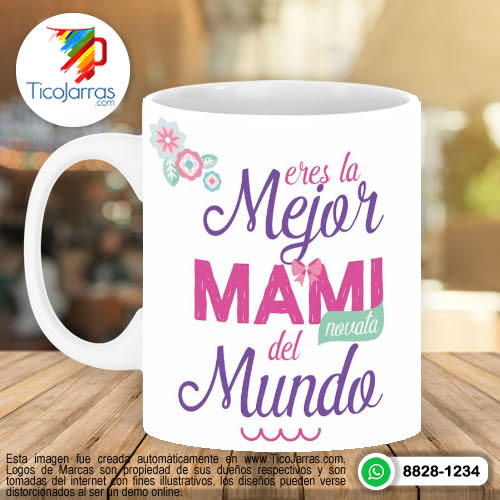 Jarras Personalizadas Eres la Mejor Mami del Mundo