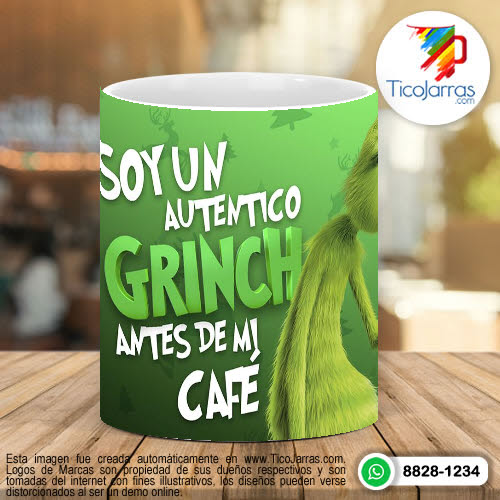 Tazas Personalizadas en Costa Rica Soy un auténtico Grinch