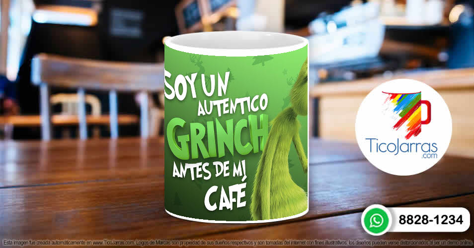 Tazas Personalizadas en Costa Rica Soy un auténtico Grinch