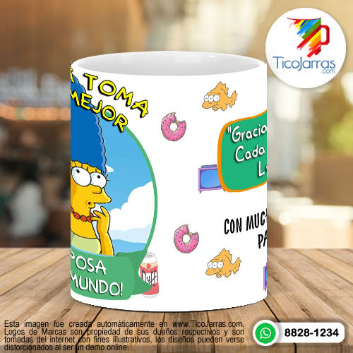 Tazas Personalizadas Aquí toma los Simpsons - Esposa