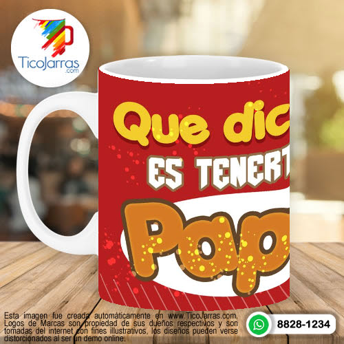 Tazas Personalizadas en Costa Rica Que dicha es tenerte Papá