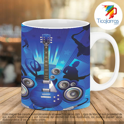 Tazas Personalizadas en Costa Rica Feliz cumpleaños rock, con foto