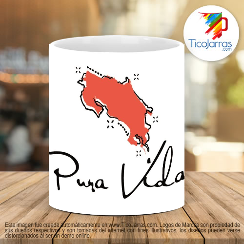 Tazas Personalizadas Pura vida Costa Rica