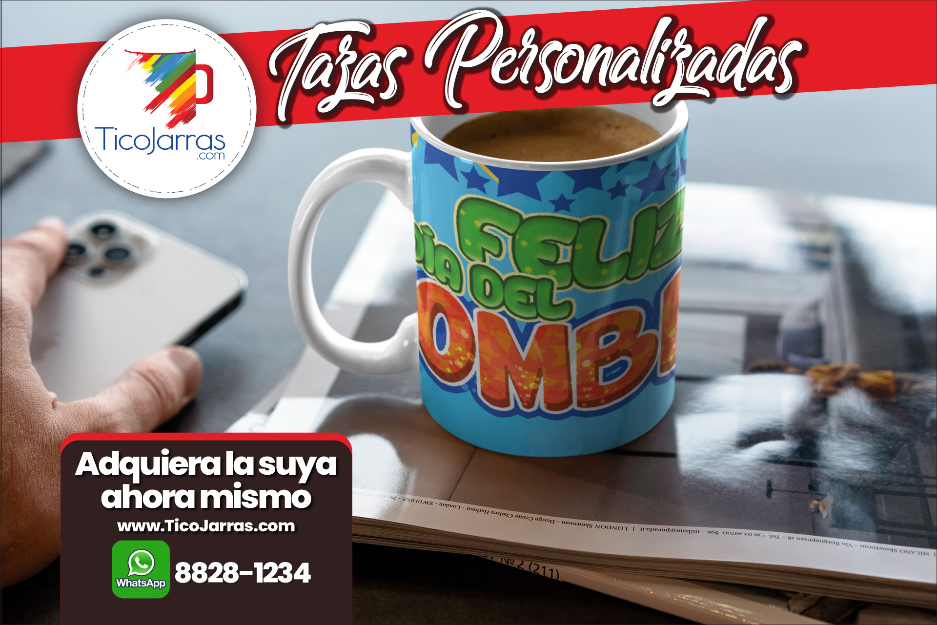 Tazas Personalizadas Feliz Día del Hombre
