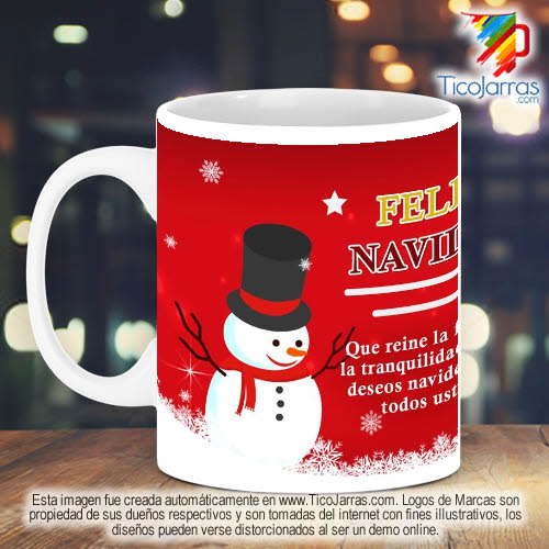 Tazas Personalizadas en Costa Rica Taza Navideña