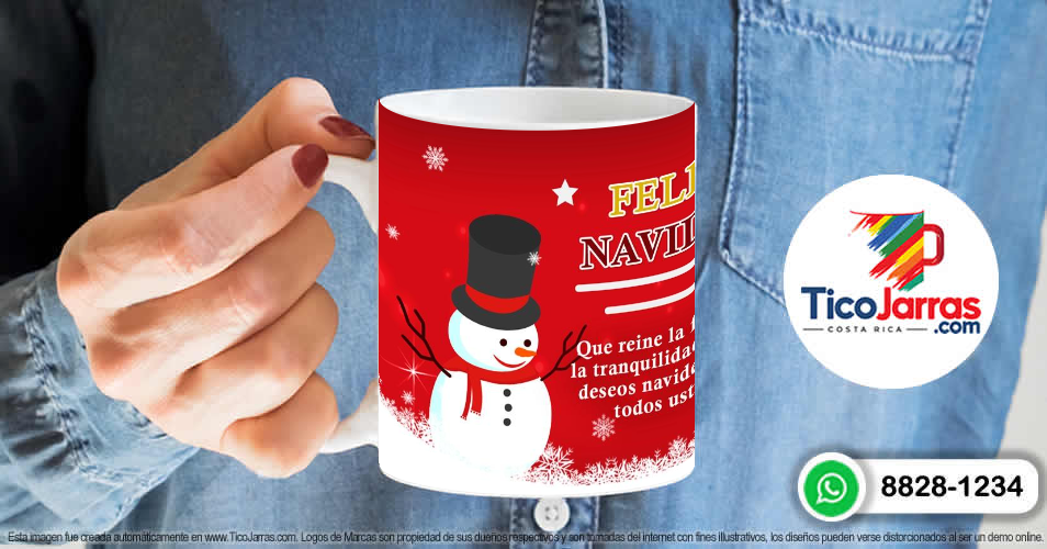 Taza Navideña - TicoJarras