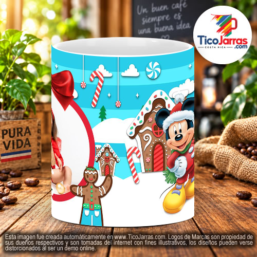Taza de Navidad de Mickey con foto - imagen 2