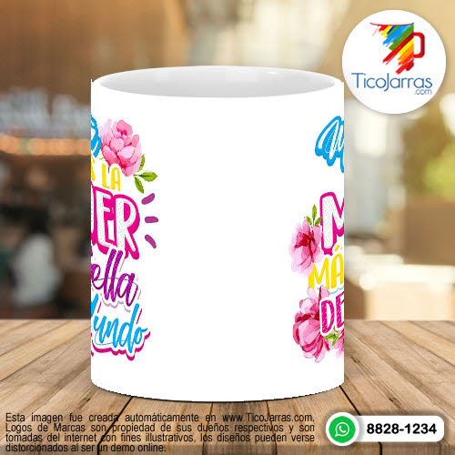 Tazas Personalizadas Mamá eres la mujer más Bella del Mundo