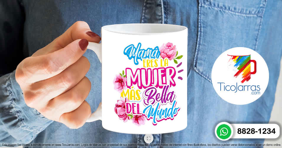 Artículos Personalizados Mamá eres la mujer más Bella del Mundo